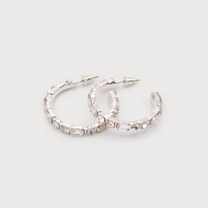 Ava Crystal Hoop Earrings - 2 Colour Options