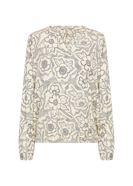 Marica Long Sleeve Blouse (Cream)