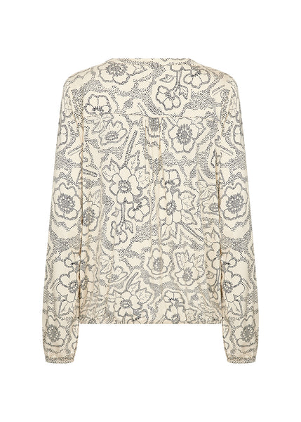Marica Long Sleeve Blouse (Cream)