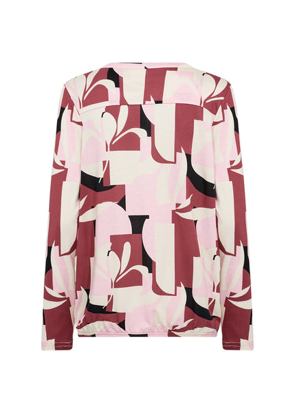 Felicity Cotton Blend Blouse (Rose Combi)