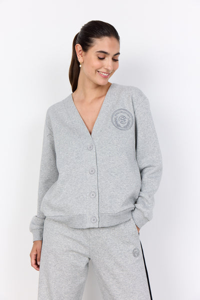 Angelin Button Down Cardigan (Grey)