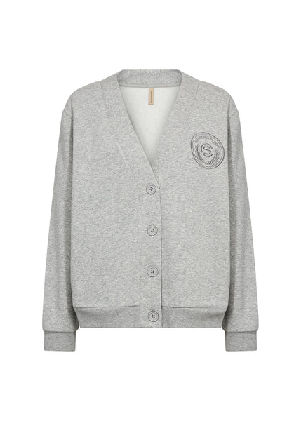 Angelin Button Down Cardigan (Grey)
