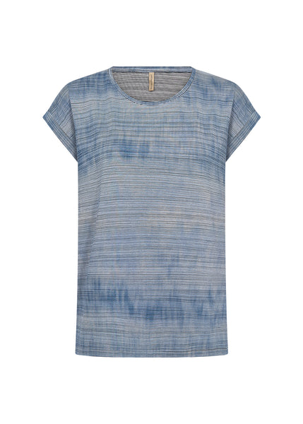 Galina Patterned Top (Blue)