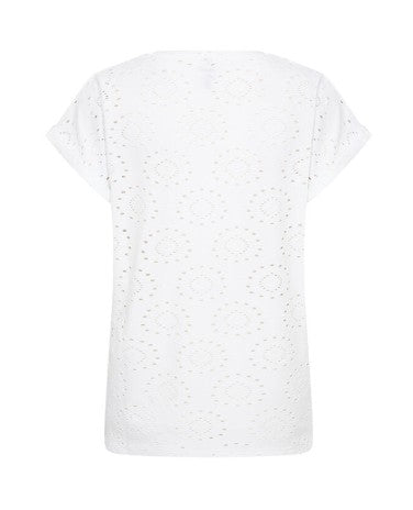 Ingela Eyelet Top (White)