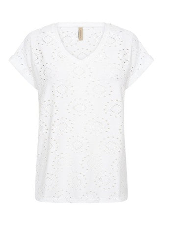 Ingela Eyelet Top (White)