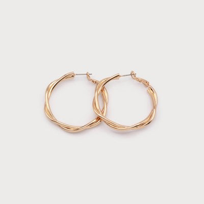 Heidi Intertwined Hoop Earrings - 2 Colour Options