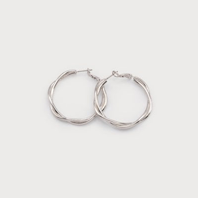 Heidi Intertwined Hoop Earrings - 2 Colour Options