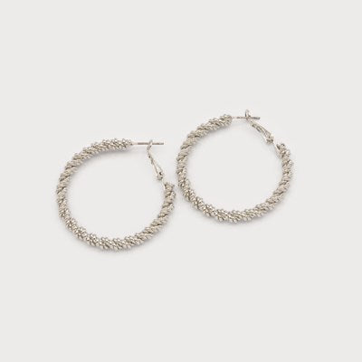 Raina Twisted Hoop Earrings -  2 Colour Options