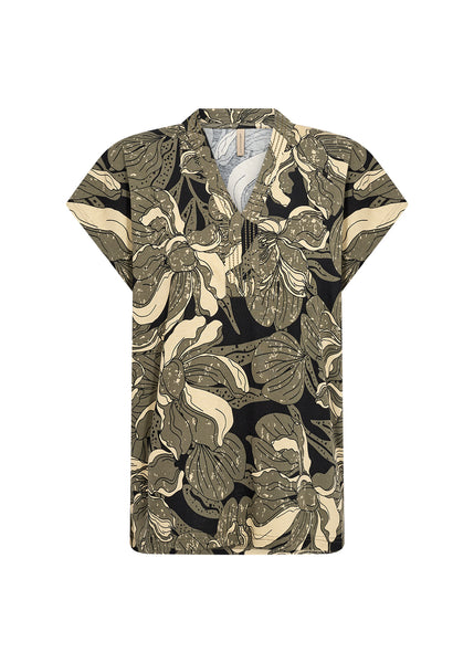 Felicity Printed Top (Grape Leaf)