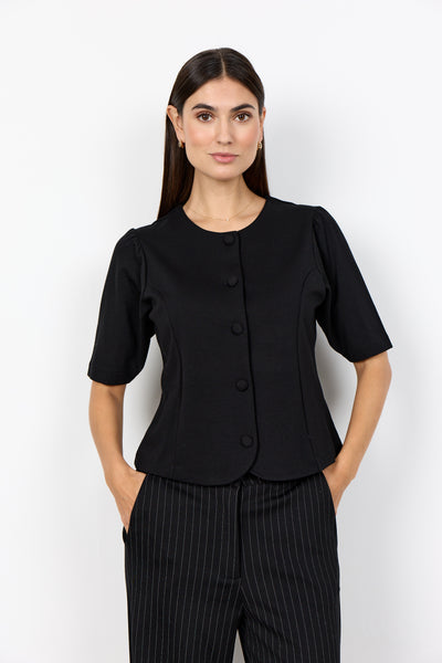 Galathea Button Down Jacket (Black)