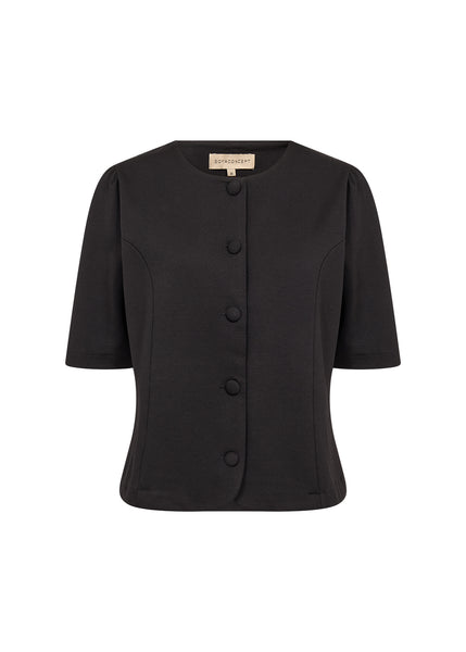 Galathea Button Down Jacket (Black)