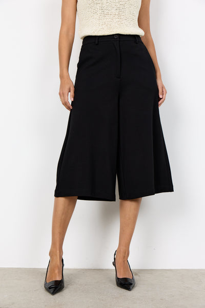 Galathea Wide Leg Capri (Black)