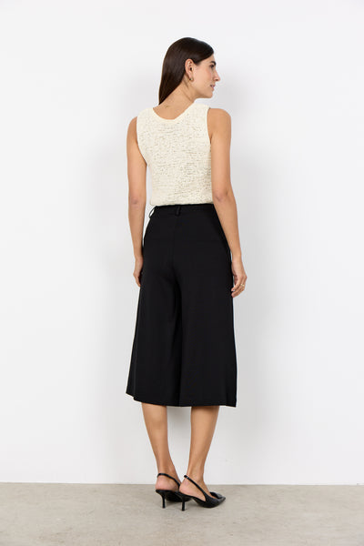 Galathea Wide Leg Capri (Black)