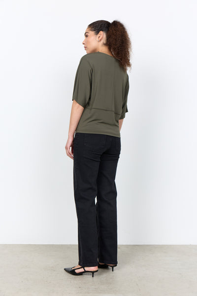 Glenna Drop Shoulder Top (Grape Leaf)