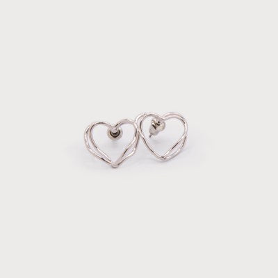 Steph Heart Stud Earrings -  2 Colour Options