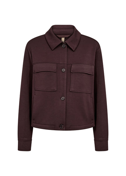 Banu Collar Jacket (Chocolate Plum)