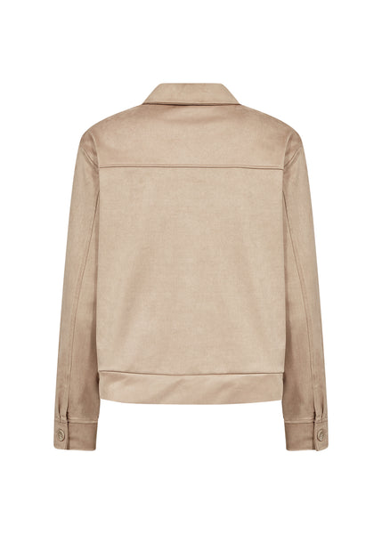Hudda Faux Suede Jacket (Camel)