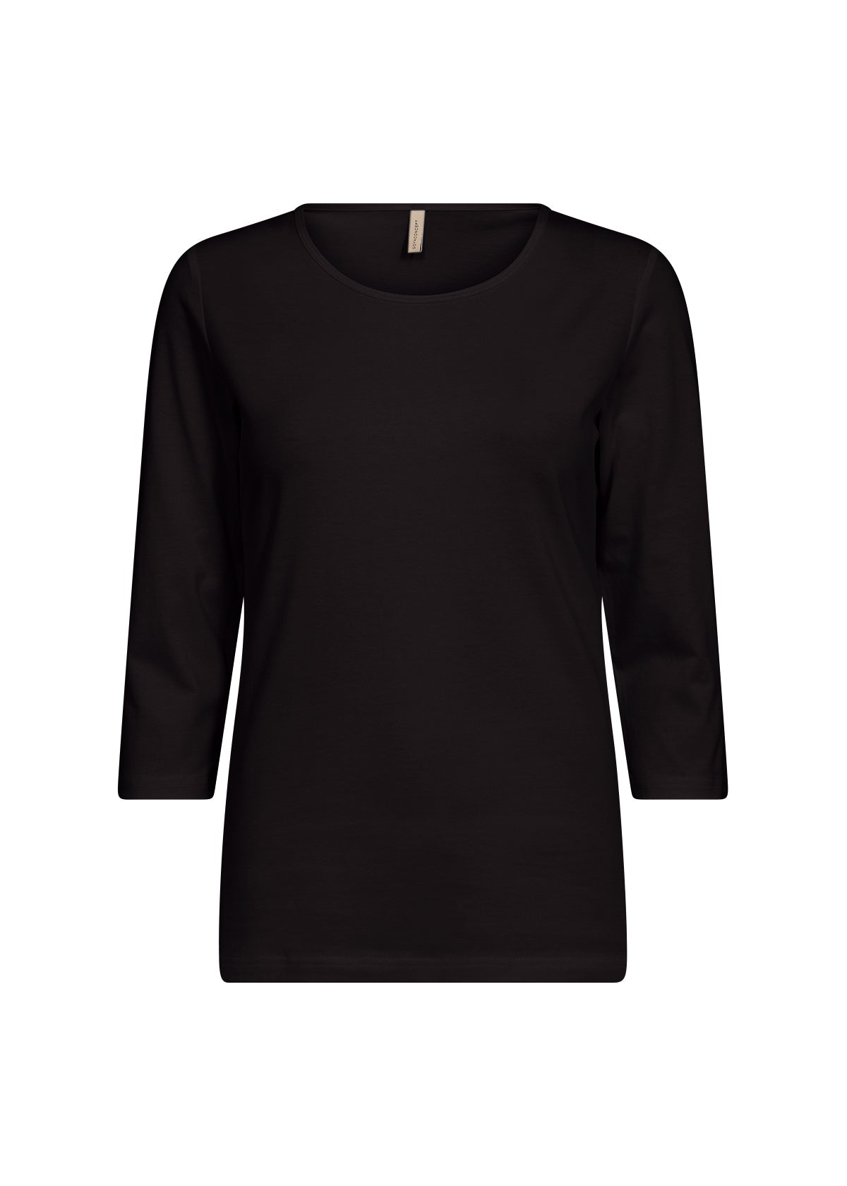 Pylle 3/4 Sleeve Top (Black)