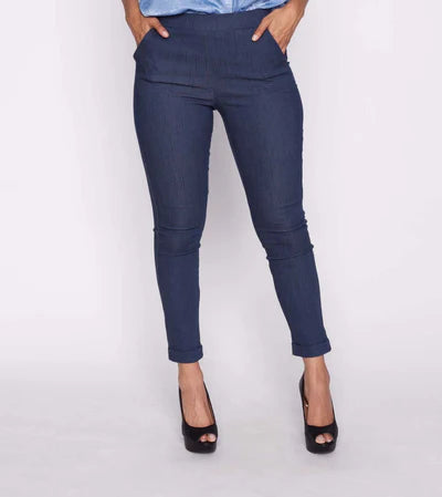 Marcy Pull On Denim Look Pant