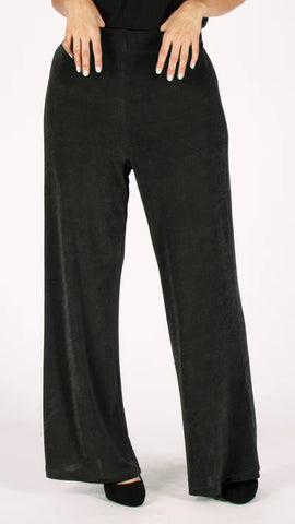 Tara Slinky Wide Leg Pant (Black)