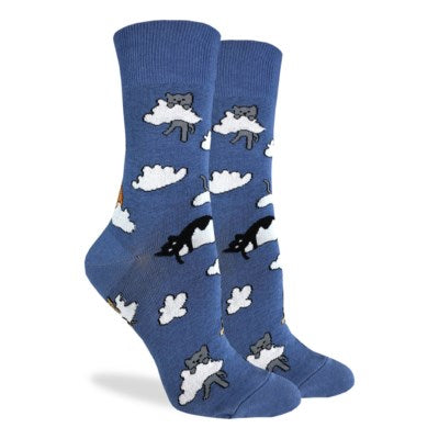 Cloud Cats Good Luck Socks