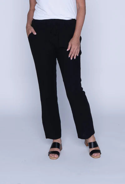 Viv Cotton Gauze Pant (Black)