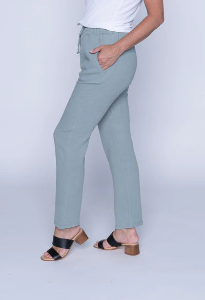 Viv Cotton Gauze Pant (Sage)