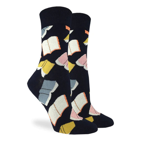 Flying Books Good Luck Socks