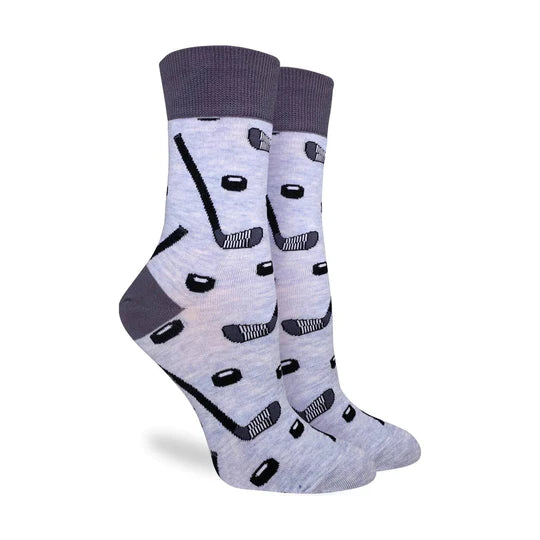 Hockey Sticks & Pucks Good Luck Socks