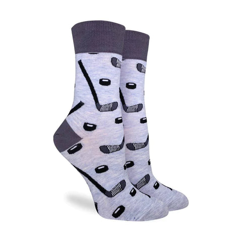 Hockey Sticks & Pucks Good Luck Socks