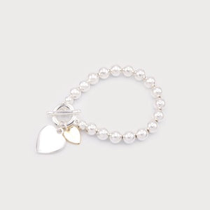 Jen Beaded Heart Bracelet - 2 Colour Options