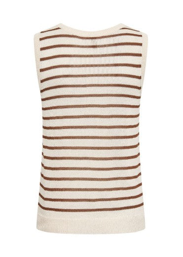Luanna Striped Tank (Toffee)