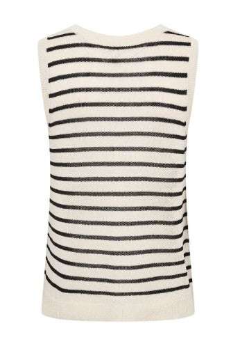 Luanna Striped Tank (Black)