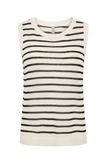 Luanna Striped Tank (Black)