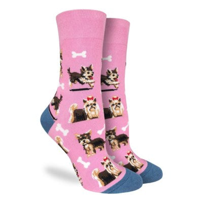 Yorkie Good Luck Socks