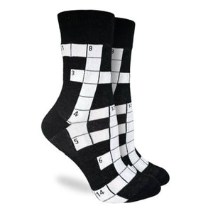 Crossword Puzzle Good Luck Socks