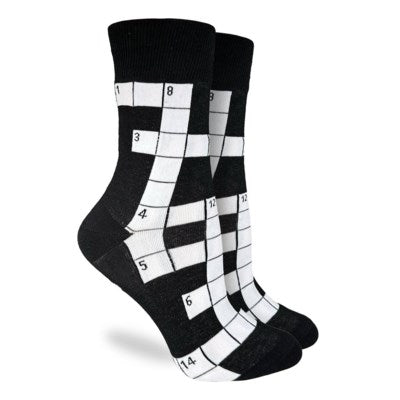 Crossword Puzzle Good Luck Socks
