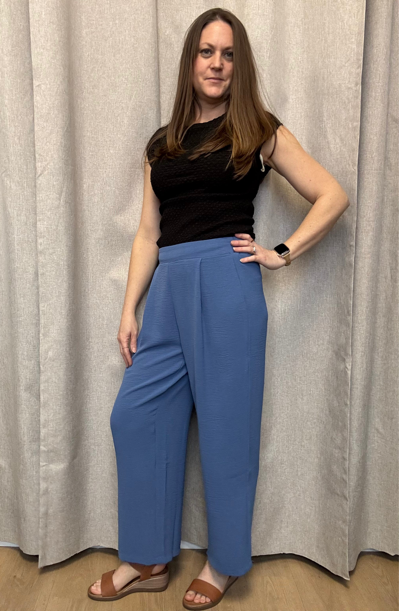 Candace Pant (Mid Blue) - 25% OFF AT CHECKOUT - FINAL SALE