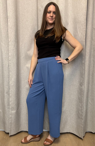 Candace Pant (Mid Blue) - 25% OFF AT CHECKOUT - FINAL SALE