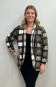 Isla Boucle Plaid Jacket with Pockets