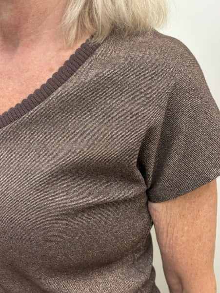 Dina Lurex Top (Hazel Bloom)
