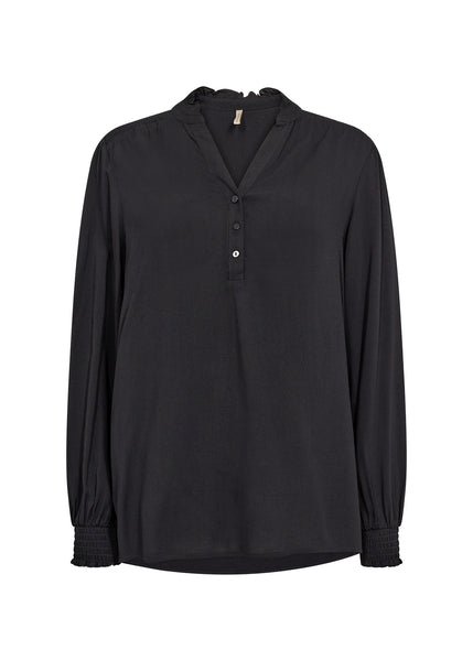 Radia Long Sleeve Blouse (Black)