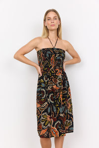 Emine Patterned Halter Dress / Skirt