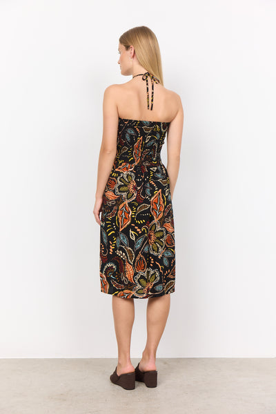 Emine Patterned Halter Dress / Skirt