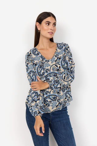 Occa Paisley Long Sleeve Blouse - 25% OFF AT CHECKOUT - FINAL SALE