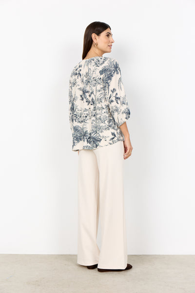 Carli Printed 3/4 Sleeve Blouse