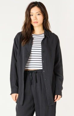 Marlie Cotton Gauze Blouse (Black)