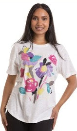 Garie Printed Top (White)