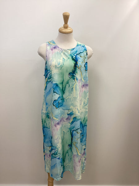 PLUS Compliments Amy Watercolour Tank Dress