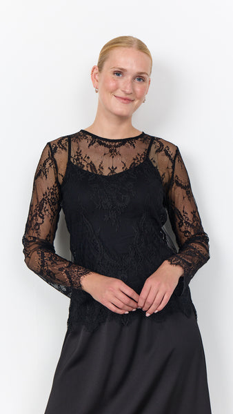 Jenica Lace Top (Black)